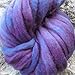 Wool Roving Hand Dyed. Super Soft BFL Combed Top Pre-Drafted for Easy Hand Spinning. Artisanal Craft Fiber ideal for Felting, Weaving, Wall Hangings and Embellishments. 1 Ounce. Violet Purple