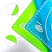 Xixihaha Silicone Baking Mat Pastry Rolling with Measurements 15.7''X19.7'' Reusable Non-Stick Silicone Baking Mat Set of 2（Blue&Green