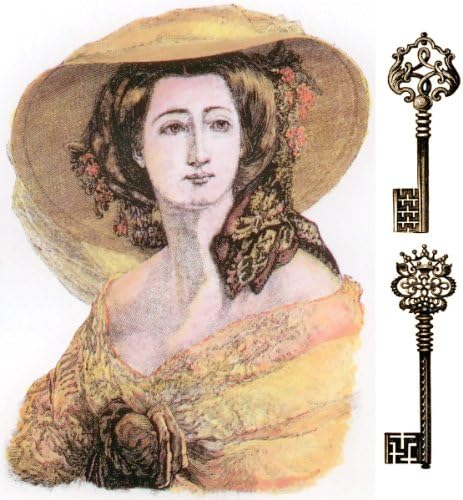 LaBlanche Silicone Stamp 3.7"X6"-Madame Chloe and Keys