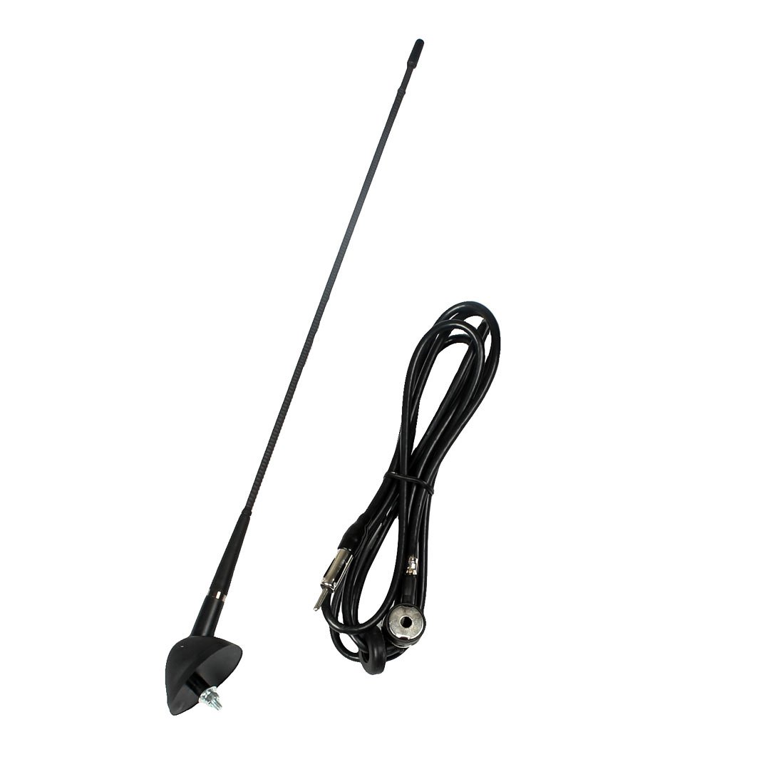 sourcing map DC 12V Car Universal Roof Mount AM FM Radio Electronic Antenna Black