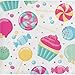 Olive Occasions Little Baker Girls Birthday Party Candy Bouquet 16 Dessert Plates, 16 Lunch Plates, 16 Lunch Napkins and 16 Beverage Napkins, Candle, Table Cover, 16 Gift Bags