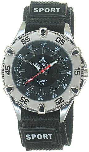 Double Layer Nylon Fabric Strap Sticker Fastener Polished Buckle Sport Quartz Unisex Bezel Wristwatch