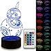 NINE Lighting Star Wars 3D Illusion Night Light Lamp 3 Pack with Free Remote Control and 16 Colors for Kids or Adult