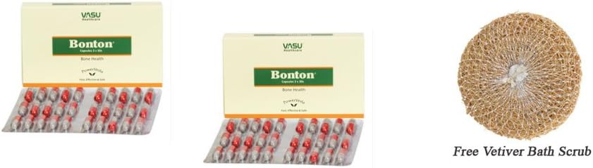 Pack of 2 - Vasu Bonton Capsules 2 x 30s + Free Vetiver Bath Scrub