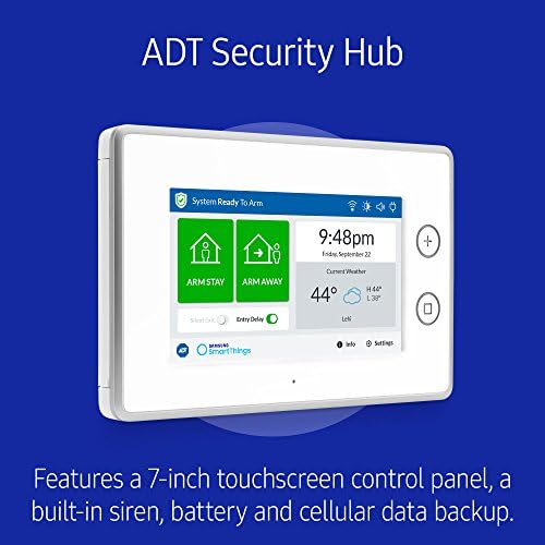 Samsung Electronics F Adt Str Kt 1 Smartthings Adt Wireless Home Security Starter Kit With Diy Smart Alarm System Hub Door And Window Sensors Motion Detector Alexa Compatible White Buy Online At Best Price In Uae