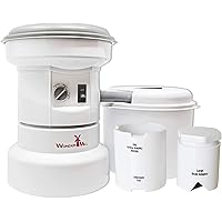 WONDERMILL- Grain Grinder Mill with Flour Canister, Grains & Beans Attachment - Electric Grain Mill Grinder, Wheat Grinder, F