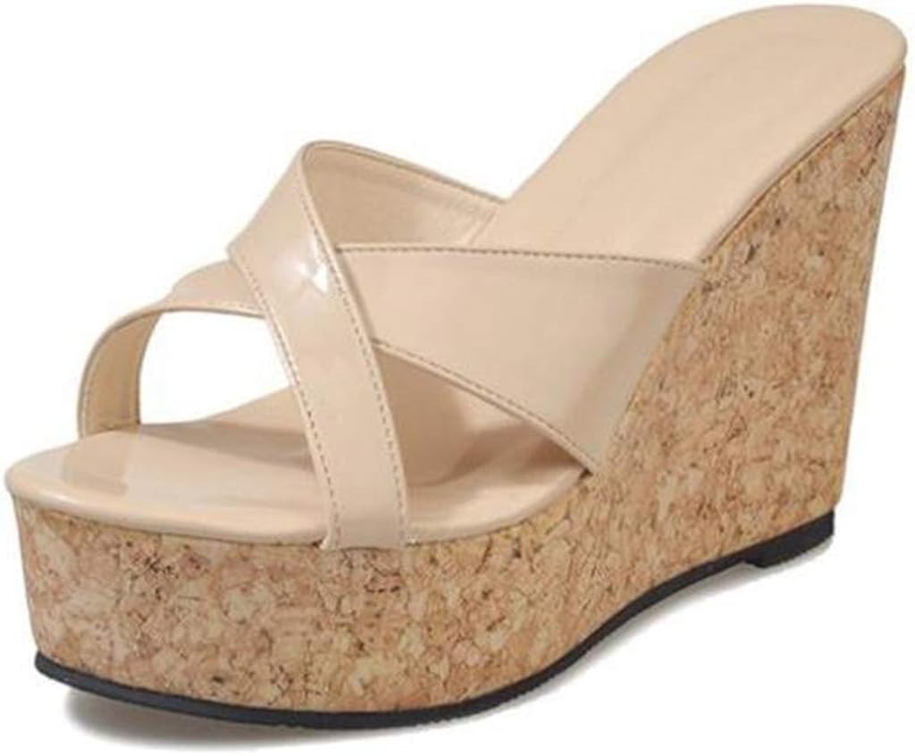 slip on cork wedges
