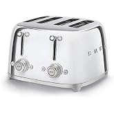 Smeg 4 Slot Toaster Chrome TSF03 SSUS