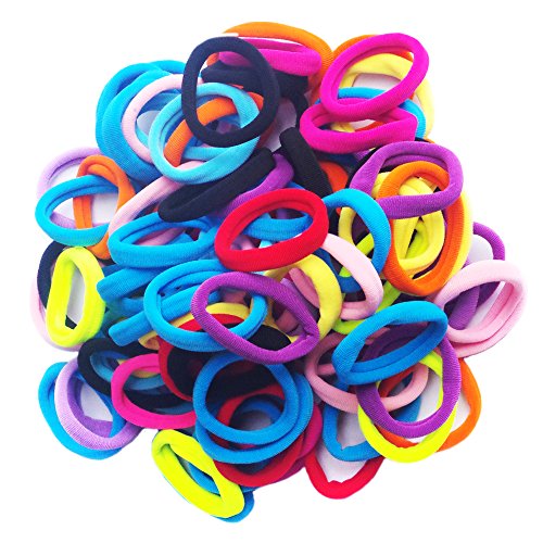 Chic Seamless 8mm High Elastic Cotton Stretch Hair Ties Bands Rope