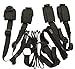 ZIOOER Fetish Bed Restraints Bondage Love Cuff Bracelets Set, Black