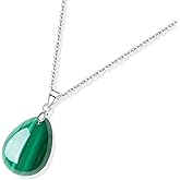 GAVU Gemstone Teardrop Necklace for Women, Women’s Crystal Necklaces