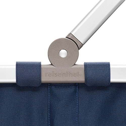 reisenthel Carrybag Fabric Picnic Tote, Sturdy Lightweight Basket for Shopping and Storage, Dark Blue - Thumbnail 2