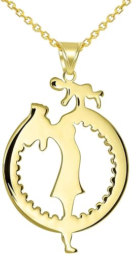 mother holding baby necklace