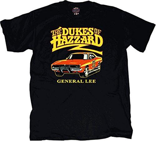 Dukes of Hazzard Youth General Lee T-Shirt Childrens Black