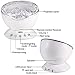 Ocean Wave Projector, Night Light Projector, LBell Sleep Sound Machine with Remote, Music Player, Timer, Room Decor for Infant Baby Kids, Nursery Living Room and Bedroom (White)