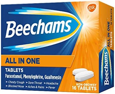 Beechams All in One Tablets, Cold & Flu Relief Medicine for adults with Paracetamol, 16s, C&F TABLETS 16 - Image 3