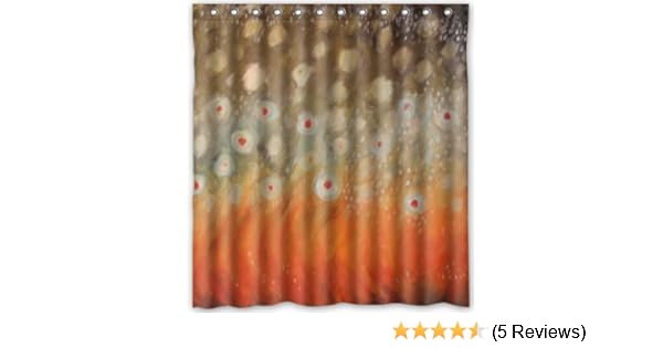 Amazon Com 66 W X 72 H Brook Trout Fly Fishing Theme Print