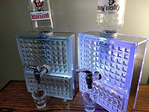 Liquor Dispenser made from Glass Block