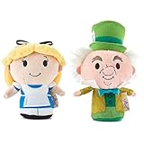 Hallmark itty bittys Disney Alice in Wonderland and Mad Hatter Stuffed Animals, Set of 2