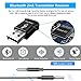 Bluetooth 5.0 Receiver Transmitter, KINDRM 2in1 Mini USB Bluetooth Audio Transmitter & Wireless Bluetooth 3.5mm Aux Receiver Adapter for Car/Home Stereo System Speakers TV PC Projector CD (Black)