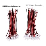 Letool30 Pairs JST 1.25mm 2 Pin Micro Male Female Connector Plug 80mm Wires Cables