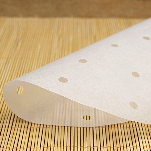 100pcs Air Fryer Liners, BESEGO 7inch Bamboo Steamer Liners, Premium Perforated Parchment Steaming Papers, Non-stick Steamer Mat, Perfect for 3.4~3.7 QT Air Fryers/Baking/Cooking/Steaming - Thumbnail 6