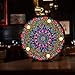 steeOttpe Mandala 5D Diamond DIY Night Light,5D Full Drill Crystal Diamond Painting Kit with LED Night Light for Home Decoration or Gifts 2