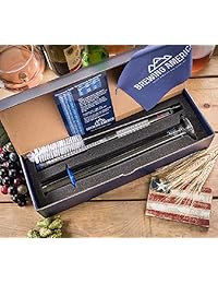 Hidrómetro Kit de prueba de alcohol: ABV Tester Profesional NIST & tarro de vidrio para tubo de ensayo