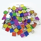 Jennifer's Mosaics 8-Ounce Variety Mosaic Mirror Tile, Assorted Colors