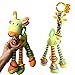 FOREAST Kids Handbells Rattles Toy Baby Soft Plush Toys Developmental Infant Birthday Present … (Yellow)