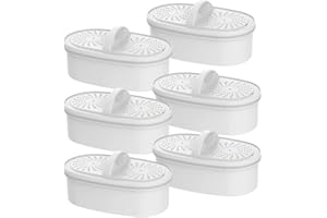 Replacement for All Waterdrop® Pitcher Filtration System, Fits Waterdrop WD-PF-01A Plus, Reduces PFOA/PFOS, Chlorine, Last Up to 3 Months or 200 Gallons (Pack of 6), AQUA CREST
