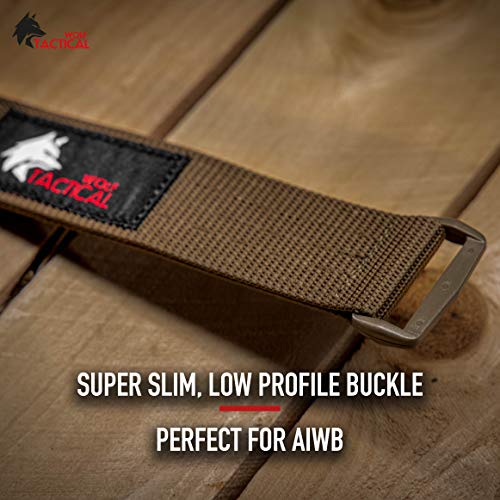 WOLF TACTICAL Heavy Duty Simple EDC Belt Stiffened 2Ply 1.5” Nylon