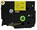 NEOUZA 5PK Compatible for Brother P-Touch Laminated TZe TZ Label Tape 24mm x 8m 1 Inch x 26.2 Feet (Set of Black Print on 5 Colors)
