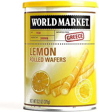 Rolled Lemon Wafers 13.2 oz each (2 Items Per Order)