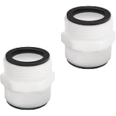 Pool Hose Adapter for Intex &amp; Coleman Pool Split Hose Joint Connector, Swimming Pump 1.5 Inch Pools Drain Adapter Extender with 4 Ring Gaskets for Above Ground Pools Pump Hose Connector - 2 Pack