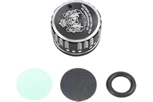 for Abu Garcia Spool Tension Mechanical Brake Knob with Gasket for 3/3.5/4/5 Generation Fishing Reel Parts(Black Silver)