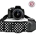 USA Gear Camera Sling Shoulder Strap - Adjustable Neoprene, Safety Tether, Accessory Pocket, DSLR Strap Quick Release - Compatible with Canon, Nikon, Sony and More DSLR Mirrorless Cameras (Polka Dot)