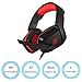 PHOINIKAS H1 Stereo Gaming Headset,Noise-Cancelling Headset,Bass Surround, Over Ear Headset，for PC,PS4，Xbox One, Mac, iPad, with Mic, LED Light,360 Switch Controller,Classic Version Headset (Red)thumb 2