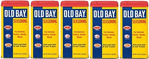 OLD BAY One Pound Can Seafood Seasoning, 16 oz (5-(Pack))