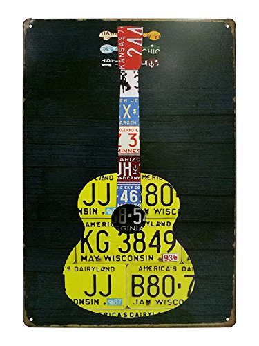 Nafico Decorative Signs Metal Iron Tin Sign Vintage Music Wall Decoration Art Bar Home Decor 8"x12"