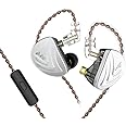 Kinboofi KZ AS16 in Ear Monitor Earphone Pure 8 Balanced Armature Drivers Per Side, KZ Stage Monitor Earphone High Fidelity Earbuds Headphone(with Mic,Black)…