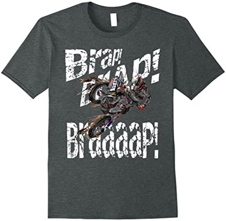 Mens Dirt Bike Brap! Motorcross T-Shirt 3XL Dark Heather