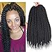Refined Hair Synthetic Crochet Braids For Woman 18Inch 12roots/pack Ombre Senegalese Twist Crotchet Braid Hair Extensions 6Packs/Lot (18inch, 1B)