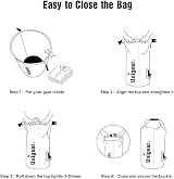 Unigear Dry Bag 40L Waterproof Roll Top with Phone Case & Strap view 5