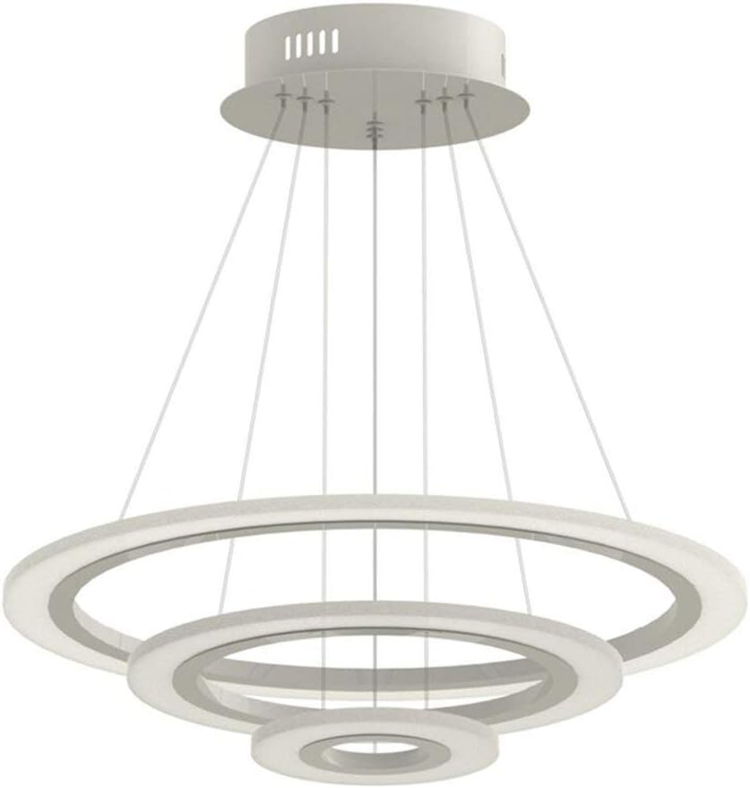70W LED Tres Anillo Acrílico Moderna Lámpara de Araña