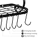 Vdomus Hanging Pot Rack - S-Shaped Shelf Pots and Pans Hanger - Heavy Duty Wall Mount Kitchen Utensil Holder - Kitchenware Organizer Racks for Storage - 17 lbs. Strong Grip Hooks - Set of 10 Black