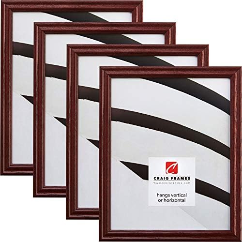 Craig Frames 200ASHCH 8 x 10 Inch Picture Frame, Red, Set of 4