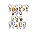 AVIRGO 17 pcs Colorful Soft Zipper Pull Charms for Jacket Backpack Bag Pendant Set # 211 -4