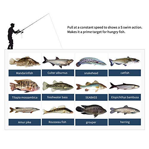 Dream Travel Artificial Fishing Lure Bait 5PCS 7 Sections Multi Jointed Lifelike Swimbait Lures Hard Crank Baits Hooks