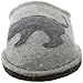 Haflinger Women's Doggy Slipper,Silver Grey,39 EU/8 M US